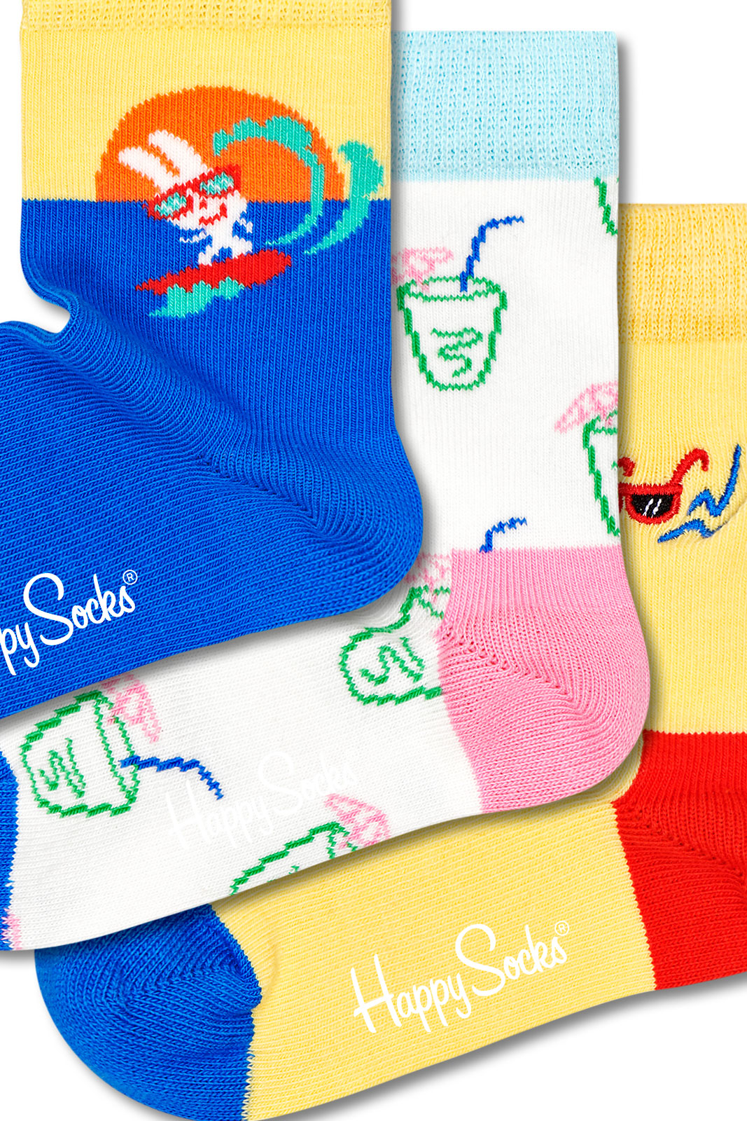 3-pack Kids Travel Socks Gift Set