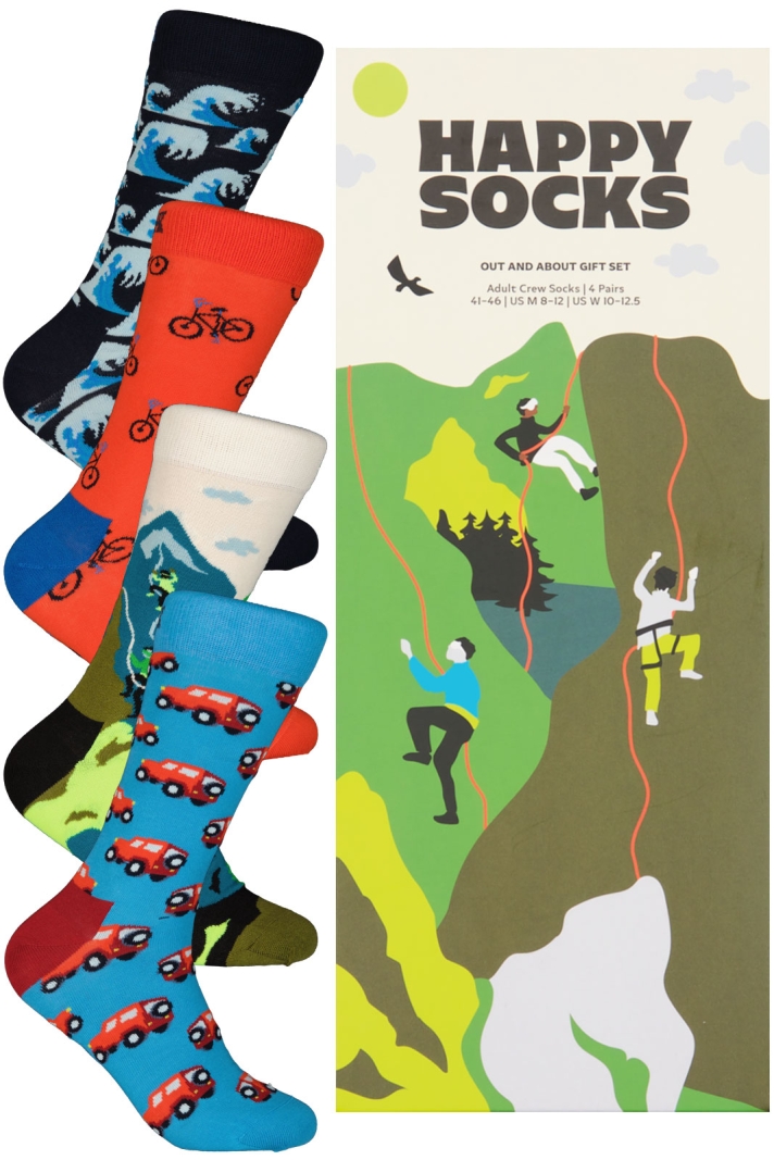 4-pack Out And About Socks Gift Set