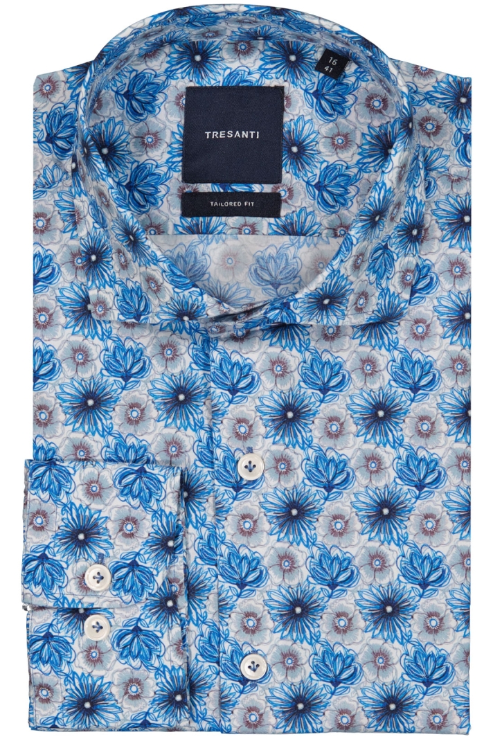 ABEL | Shirt with drawn flowers
