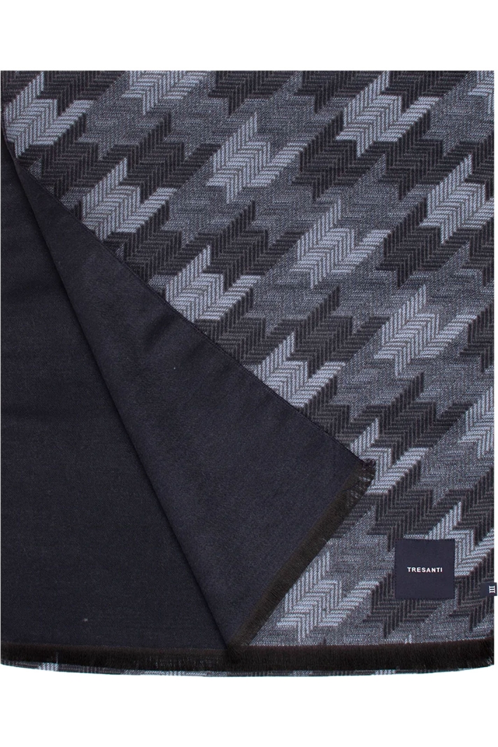 Joshua | Pied De Poule Viscose Scarf