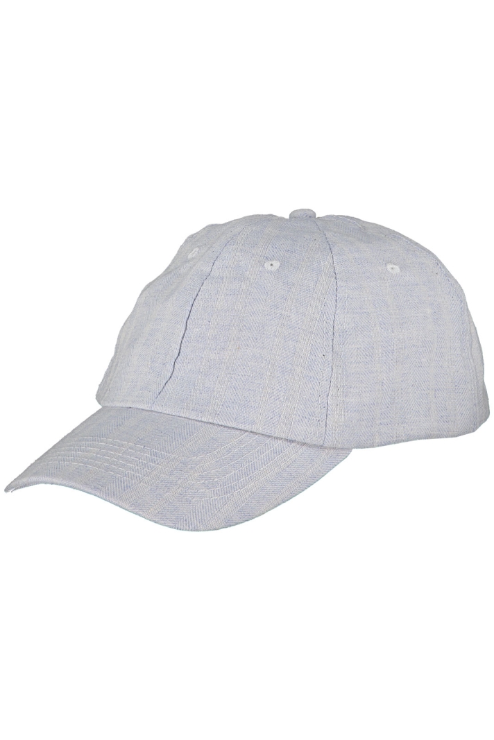 Celso Baseball Cap With Herringbone