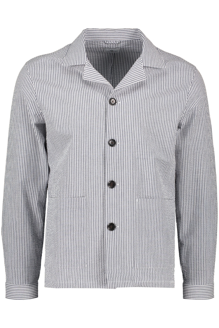 Seersucker Shirt Jacket
