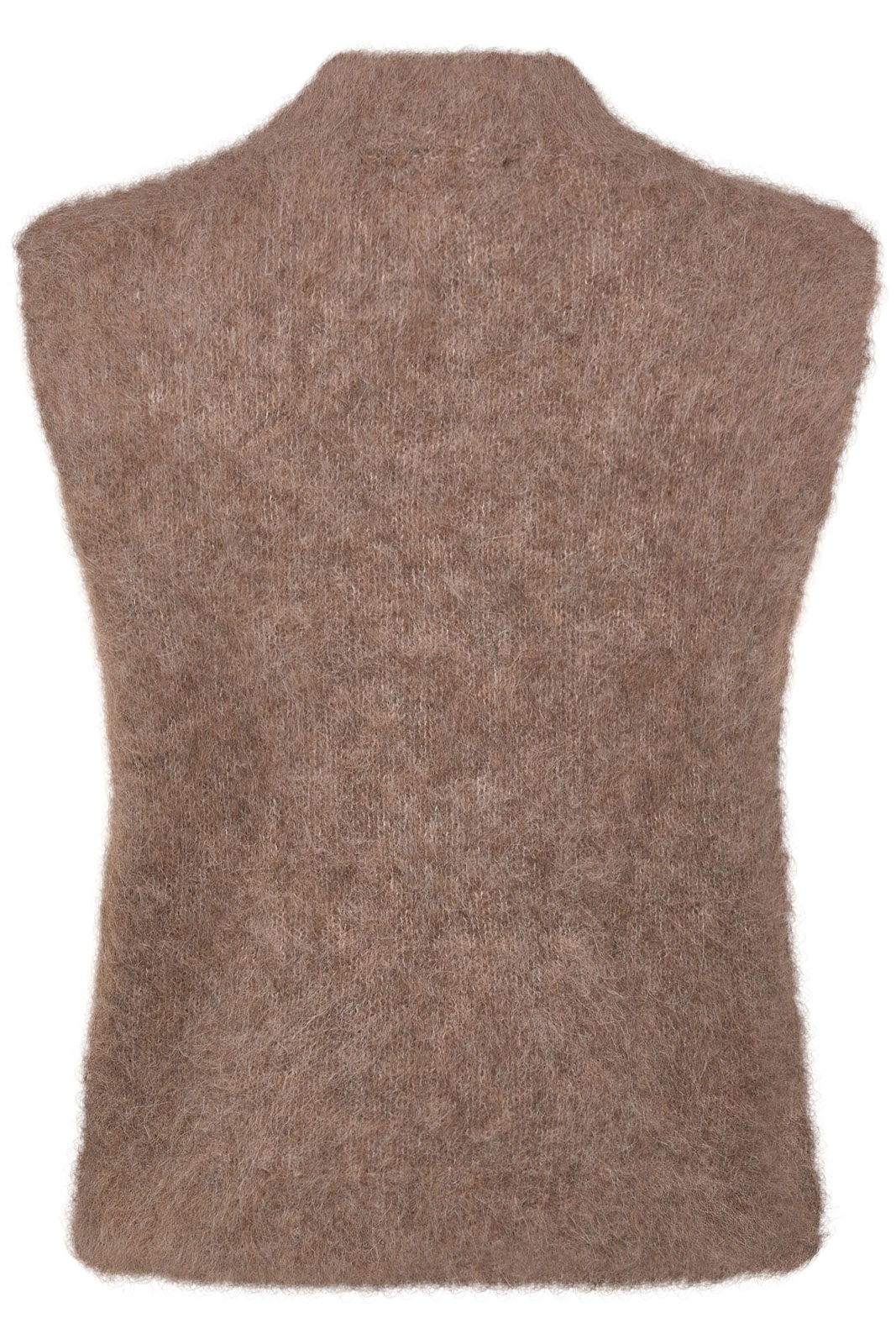 Rwfurry Alpaca Mock Neck Vest