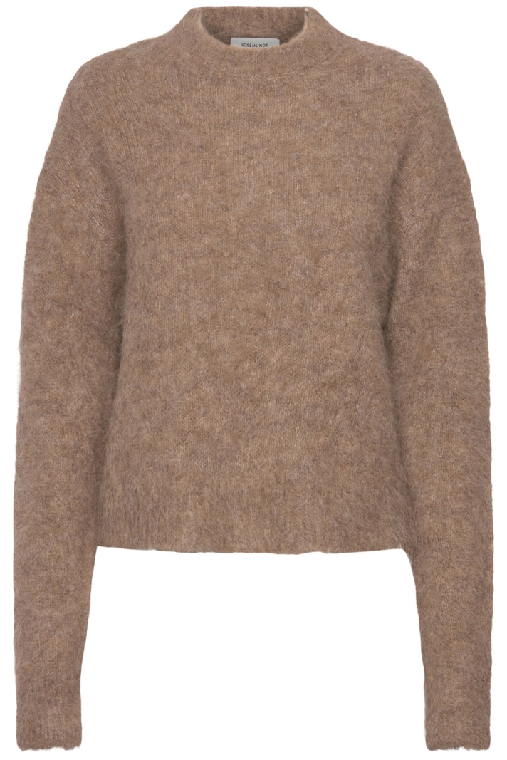 Rwfurry Alpaca Ls Mock Neck Pullover