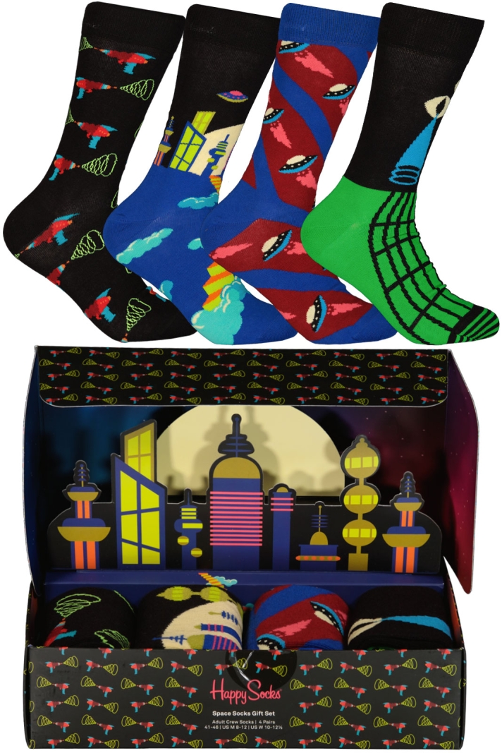 4-pack Space Socks Gift Set