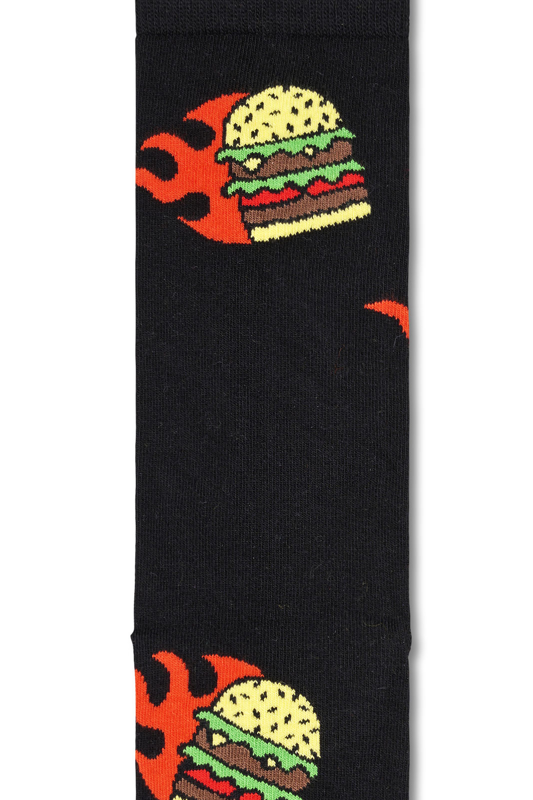 Flaming Burger Sock