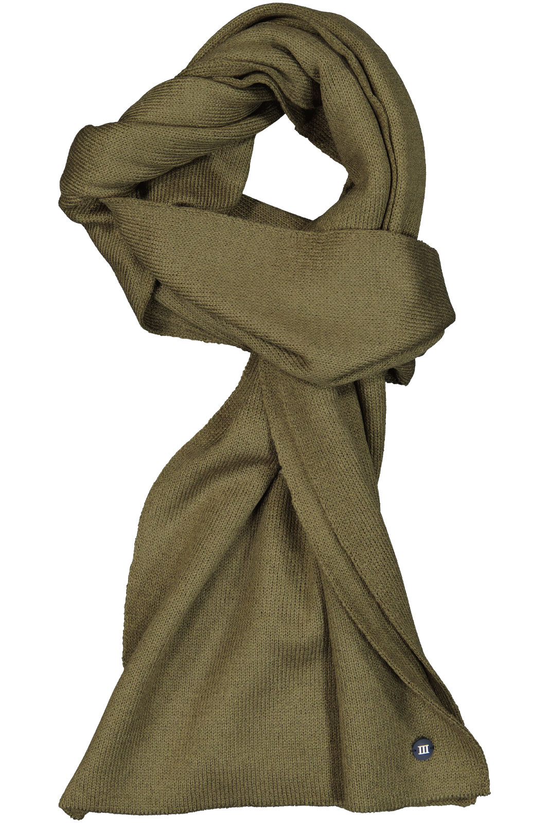 Snow | Fine Knitted Scarf With Rubber Logo Iii