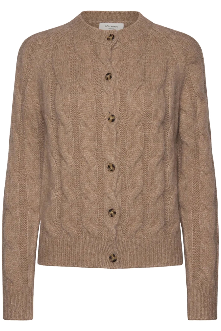 Rwtulip Ls Cable Knit Cardigan