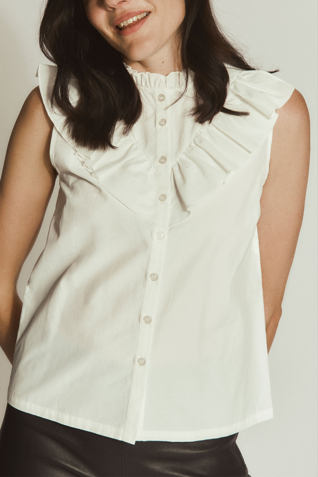 Rwmegan Sl Frill Top