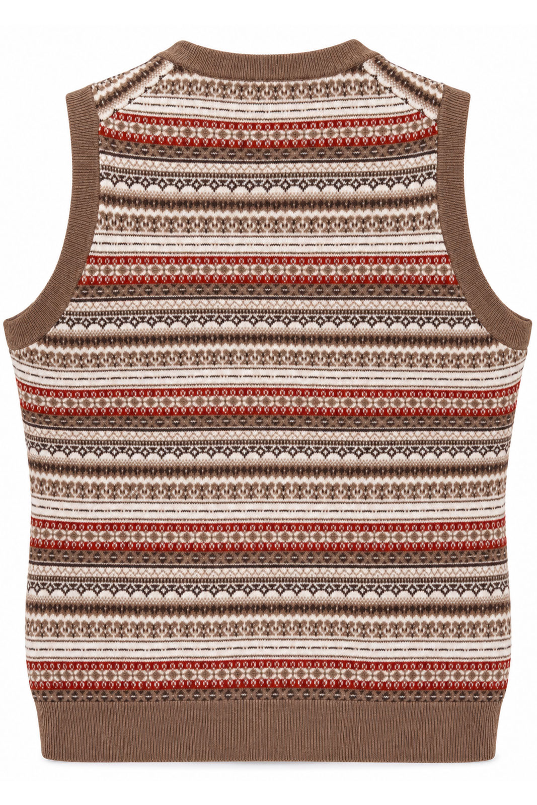Mae Ladies Fairisle Crew Tank Top