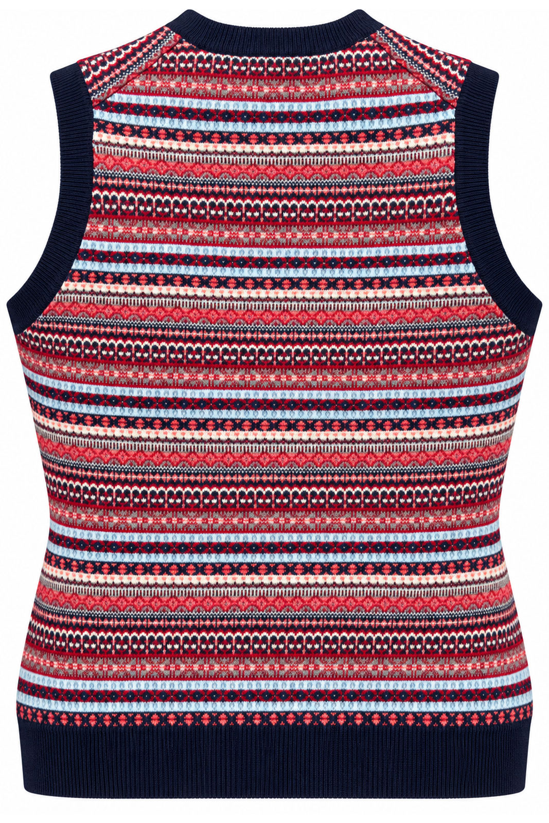 Mae Ladies Fairisle Crew Tank Top