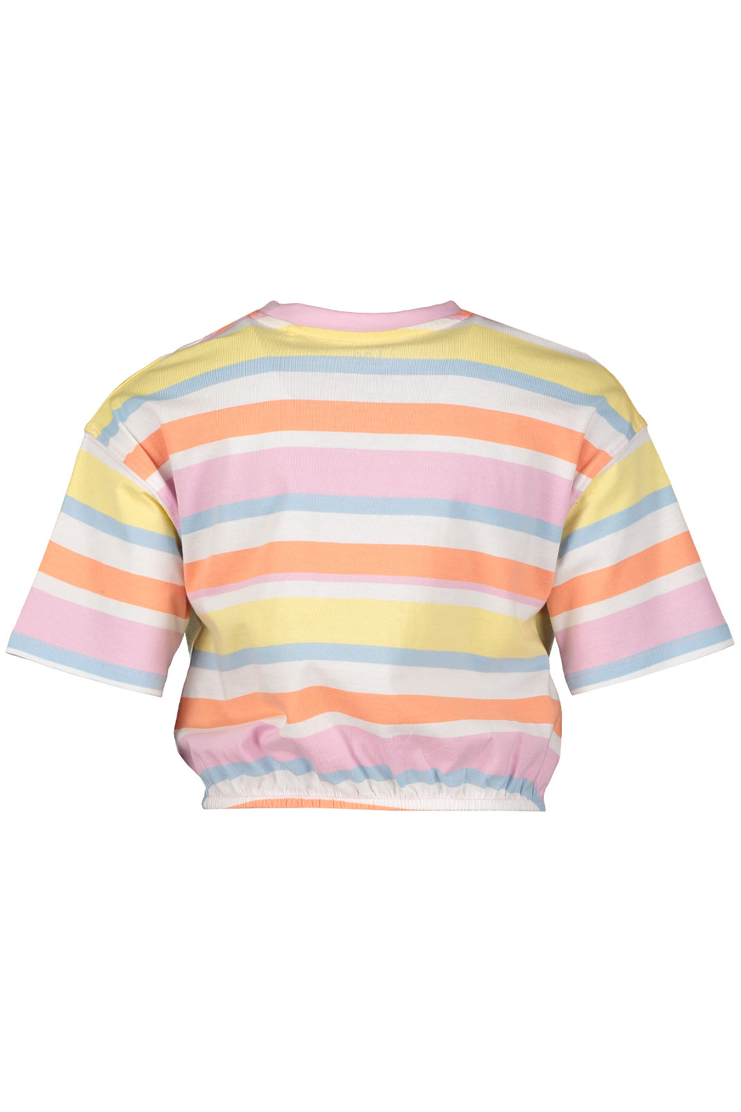 Stripe Elasticated Hem Ss Tee