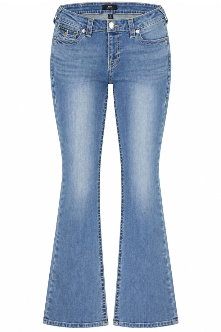 Becca Mid Rise Boot Cut Flap