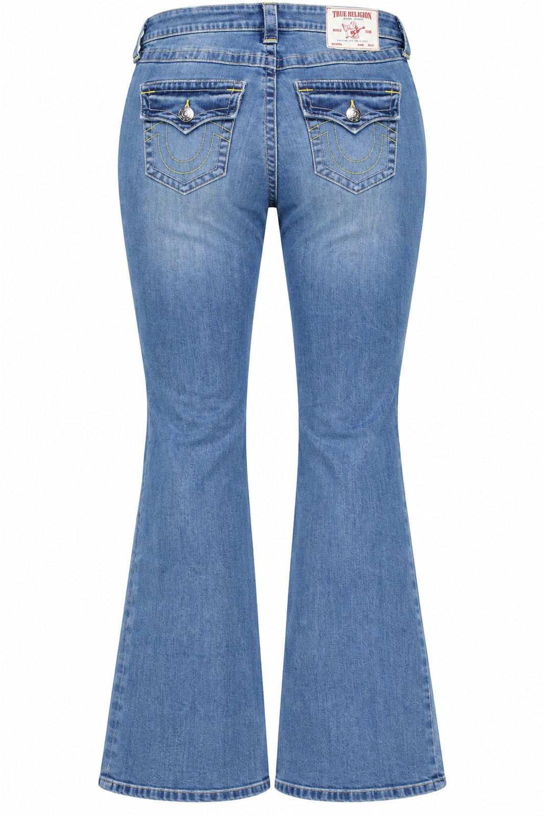 Becca Mid Rise Boot Cut Flap