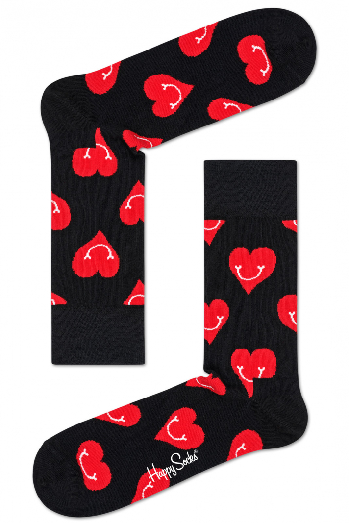 Smiley Heart Sock