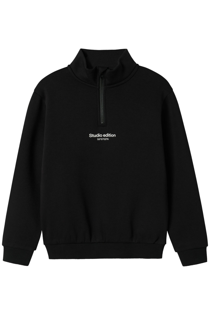 NKMBRODY LS NREG SWEAT ZIP BRU NOOS