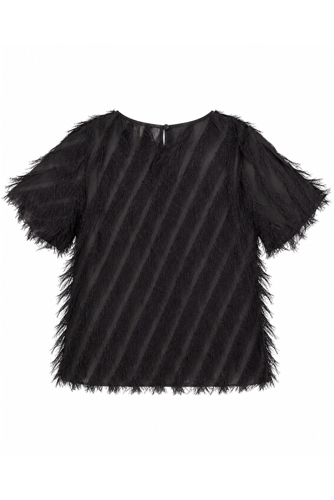 Mingel More Top With Fringes
