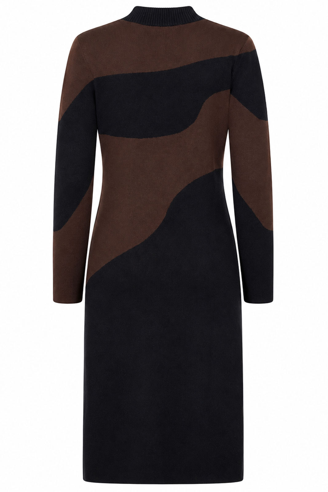 Dress Lo Flowy Blocks Black/coffee Brown