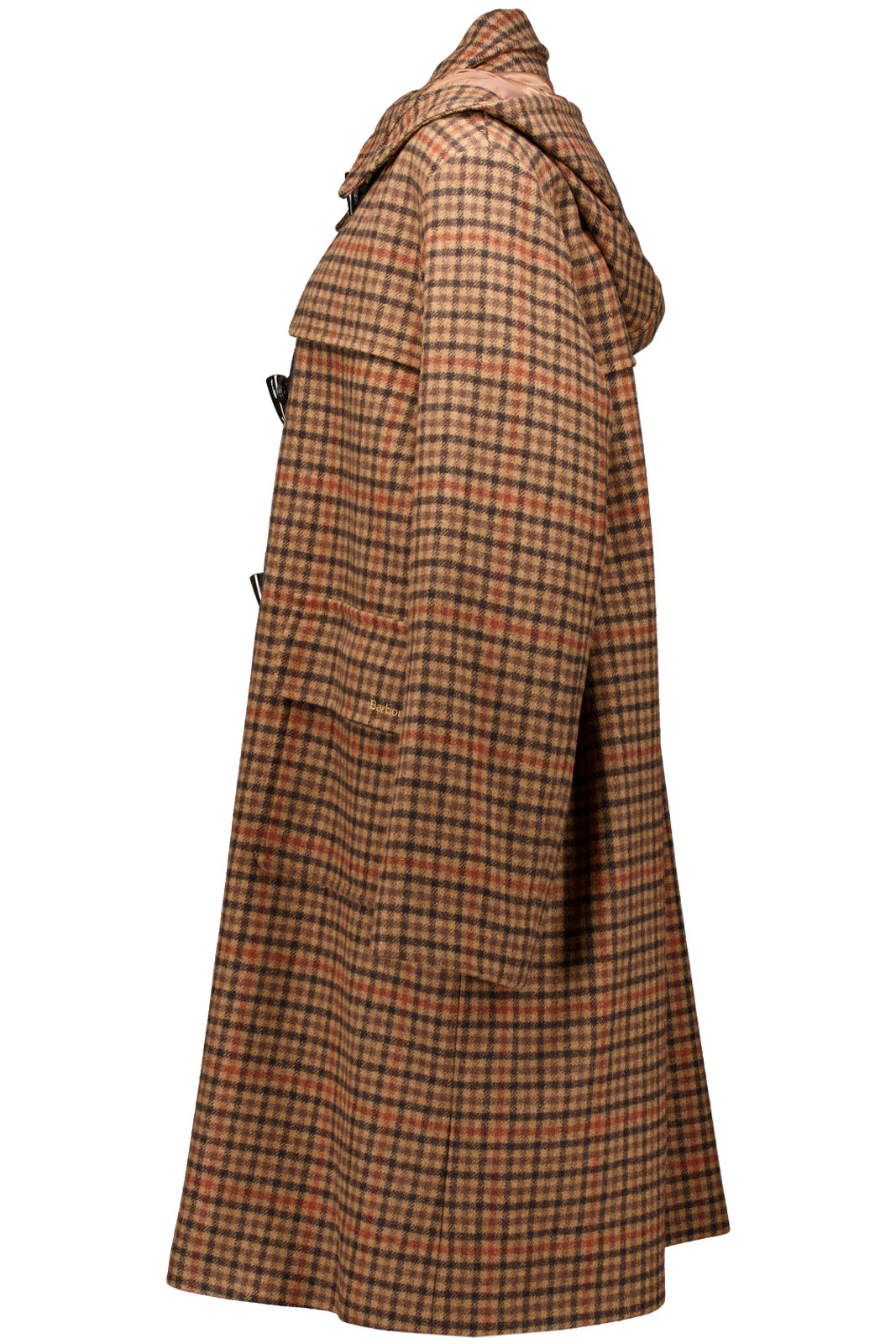Barbour Melody Check Wool Duffle Coat