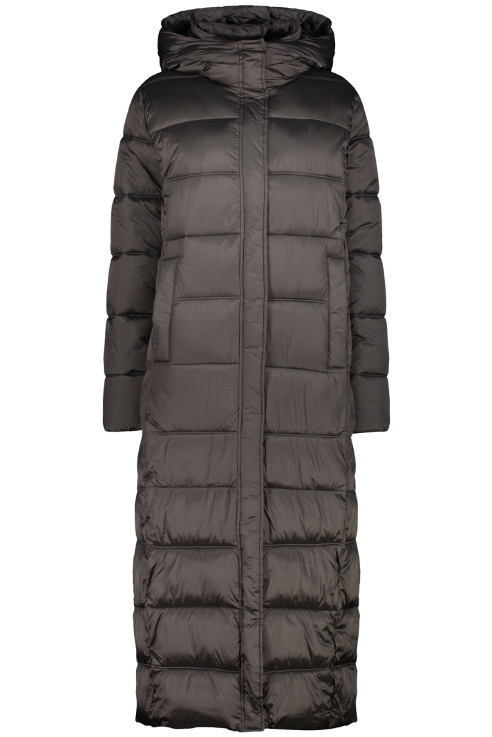 Woman Long Coat Fix Hood