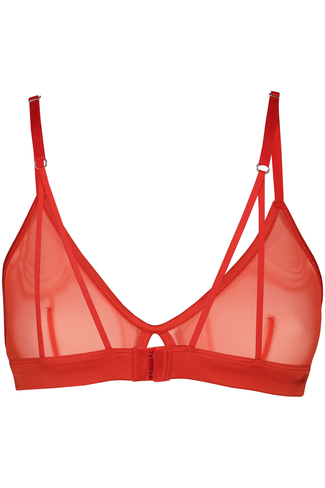 Mesh Cut-out Triangle Bralette