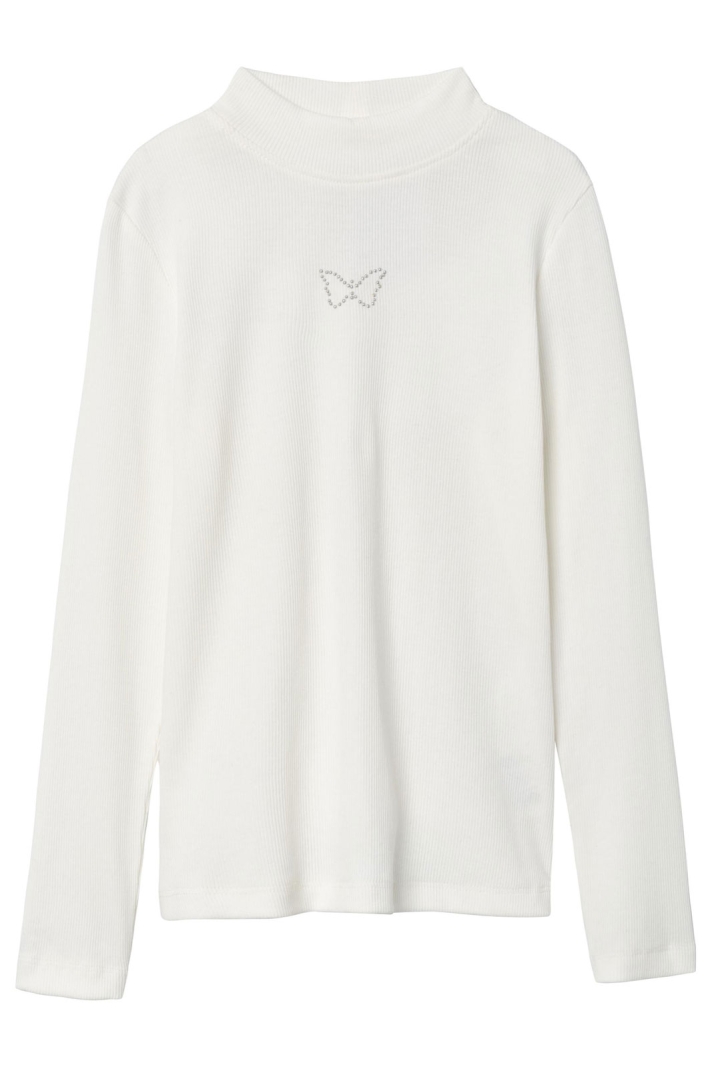 Nkfririkke Ls Mock Neck Slim Top Box