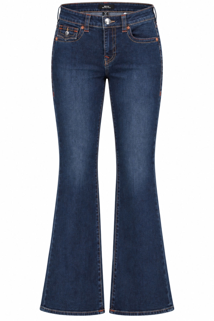 Becca Mid Rise Boot Cut Flap
