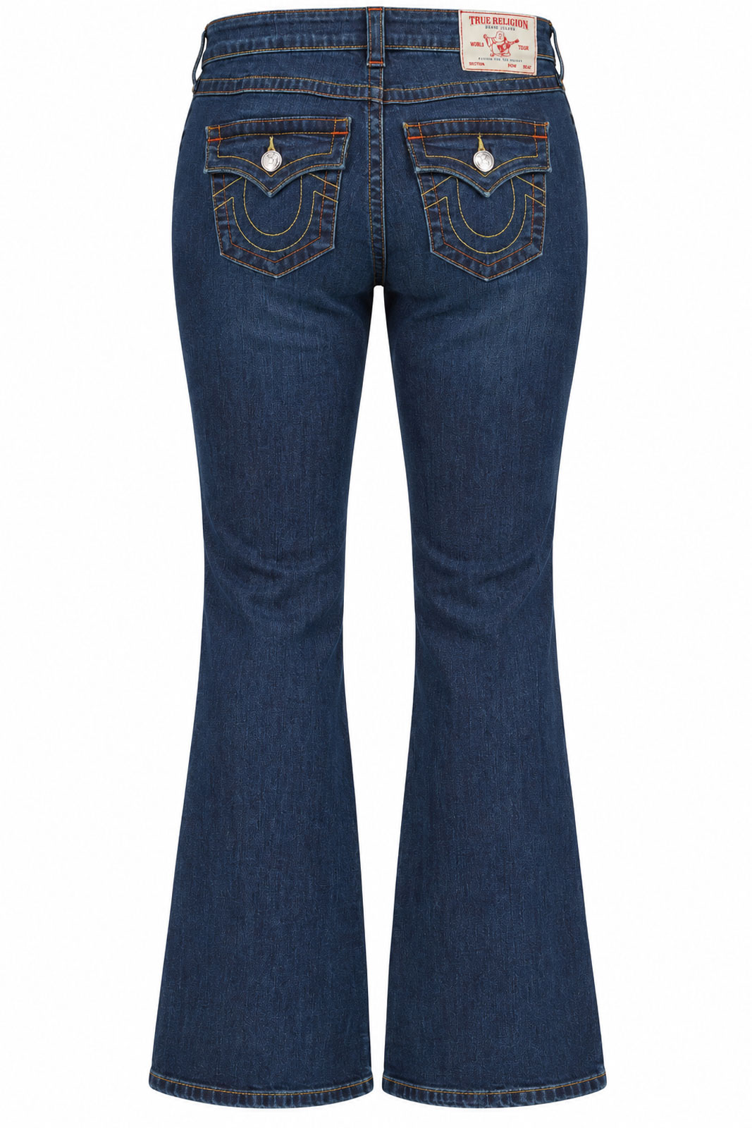Becca Mid Rise Boot Cut Flap