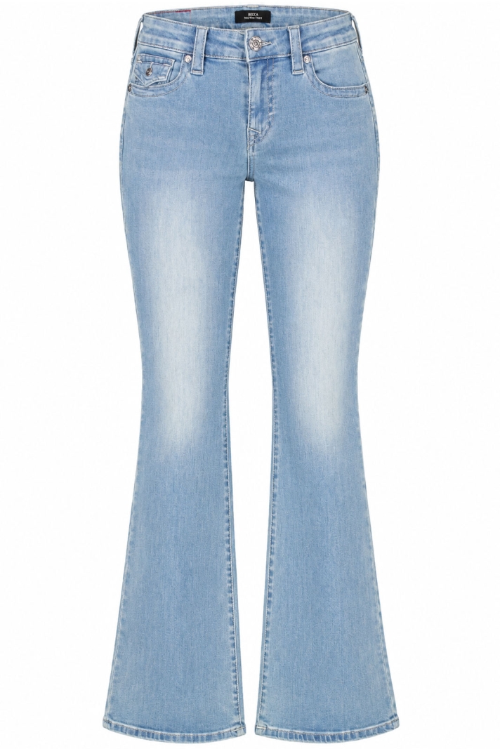 Becca Mid Rise Boot Cut Flap