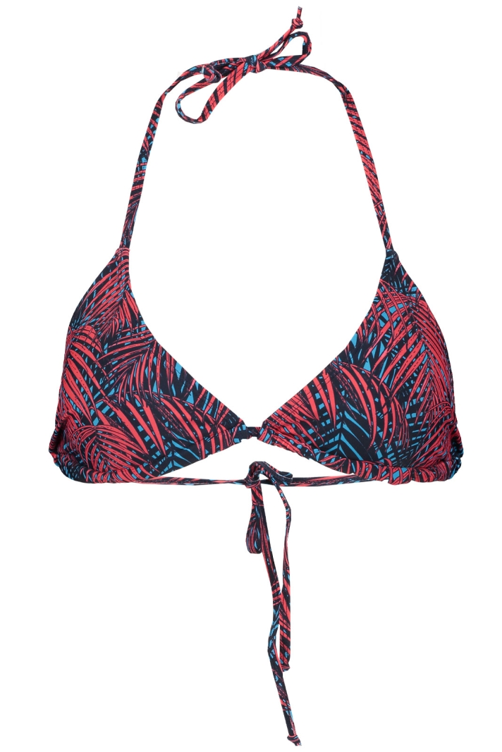 Monica W Triangle Printed Bikini Top