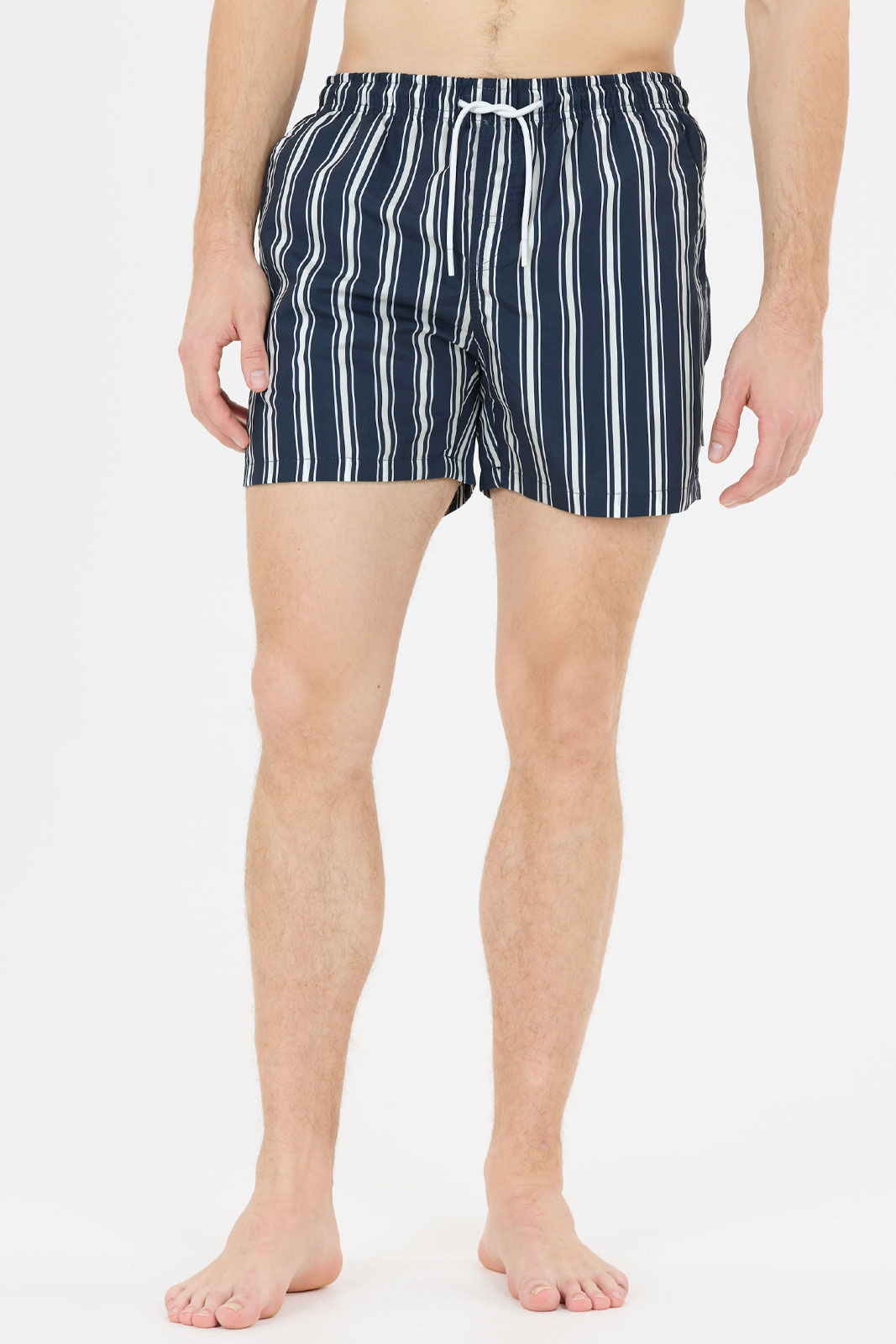 Leandro M Thin Striped Swim Shorts