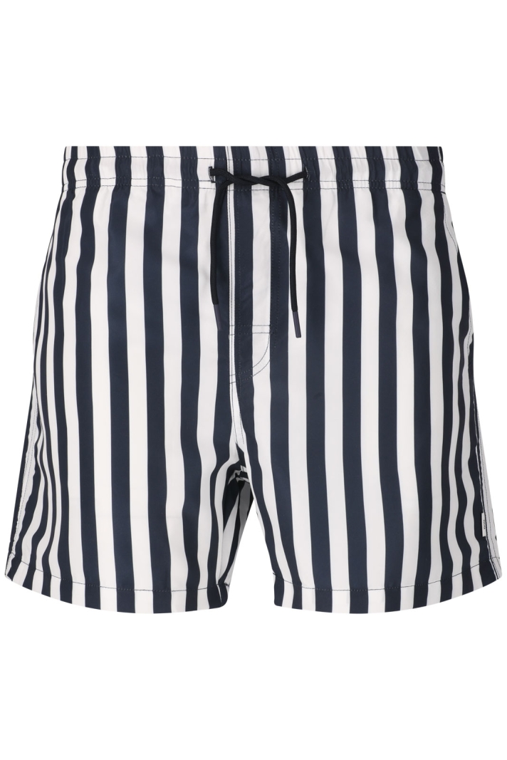 Leandro M Thin Striped Swim Shorts