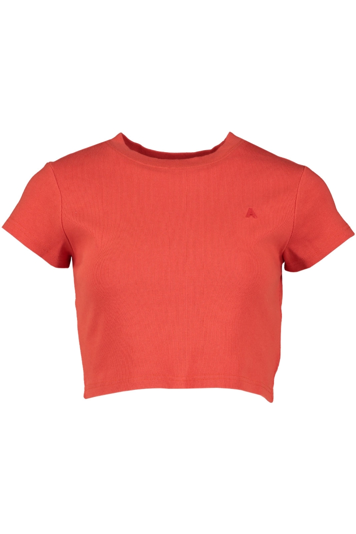 A 90's Crop Tee Rust Red