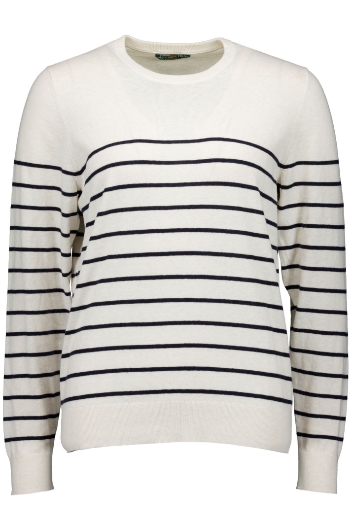 Lois Ladies Part Stripe Crew Neck