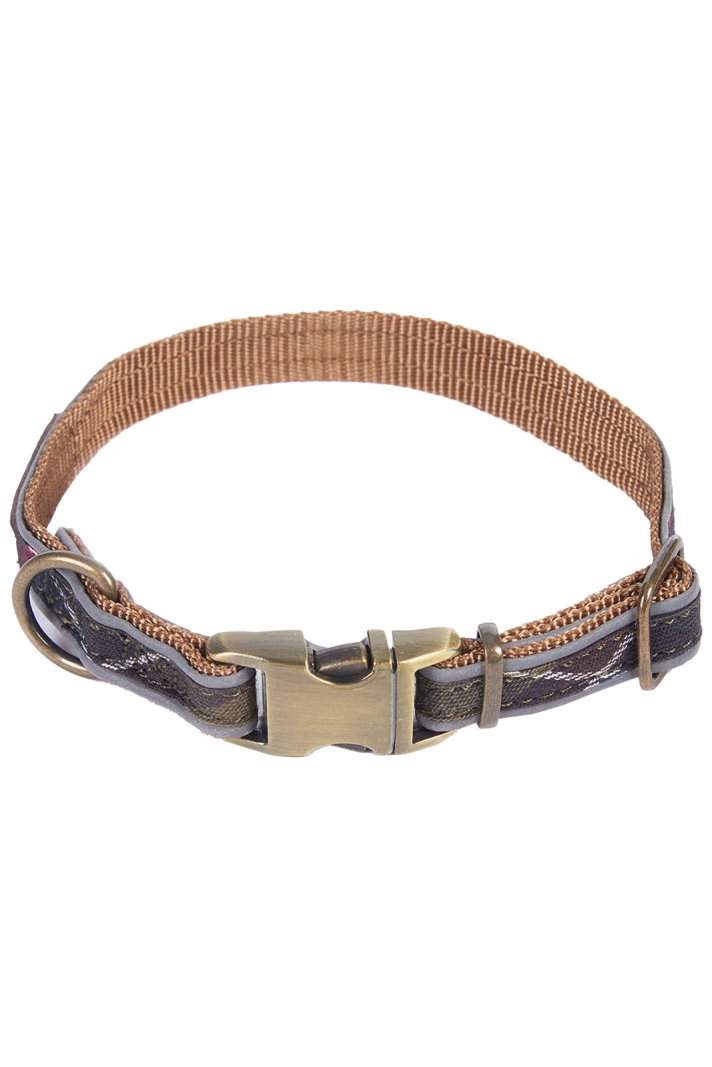 Barbour Reflective Tartan Dog Collar