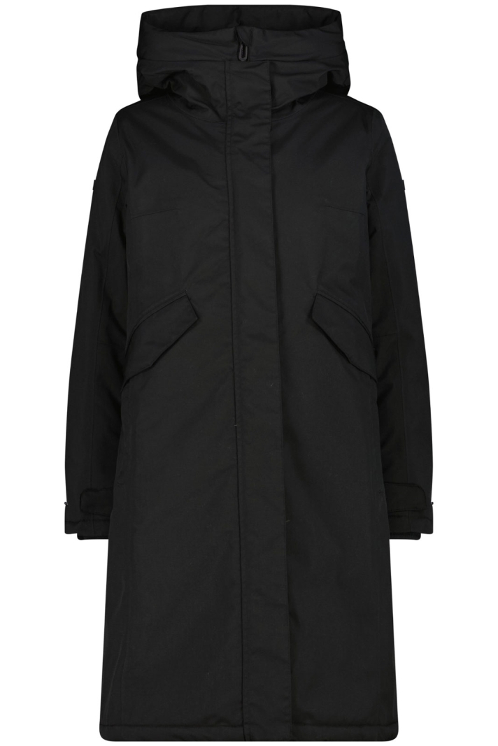 Woman Coat Fix Hood