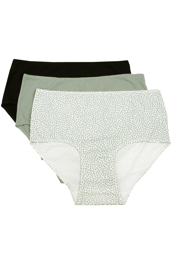 Highwaist-trosa 3-pk