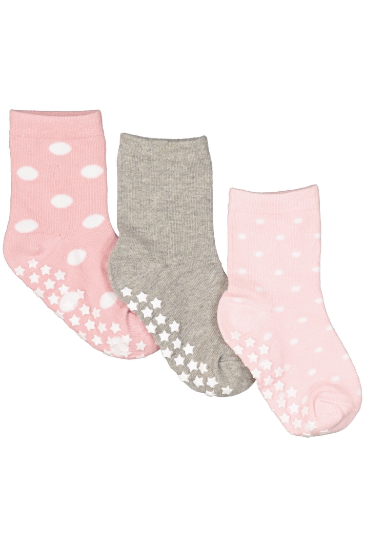 Halksock 3-Pack Happy Rosa Blå