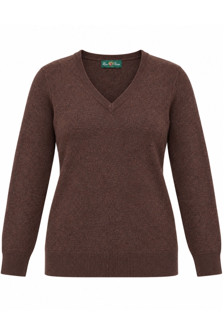 Isla Ladies Inset Sleeve Vee Neck