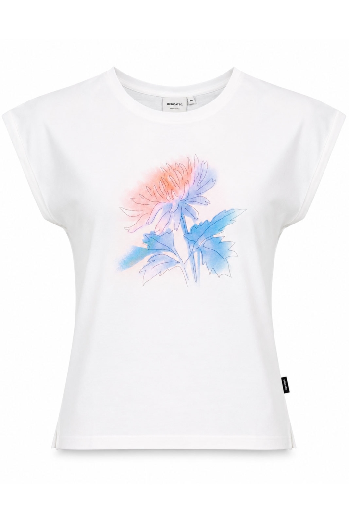 T-shirt Visby Flower Dream White