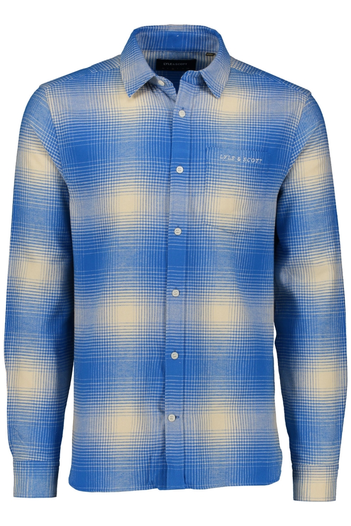 Ombre Check Flannel Shirt