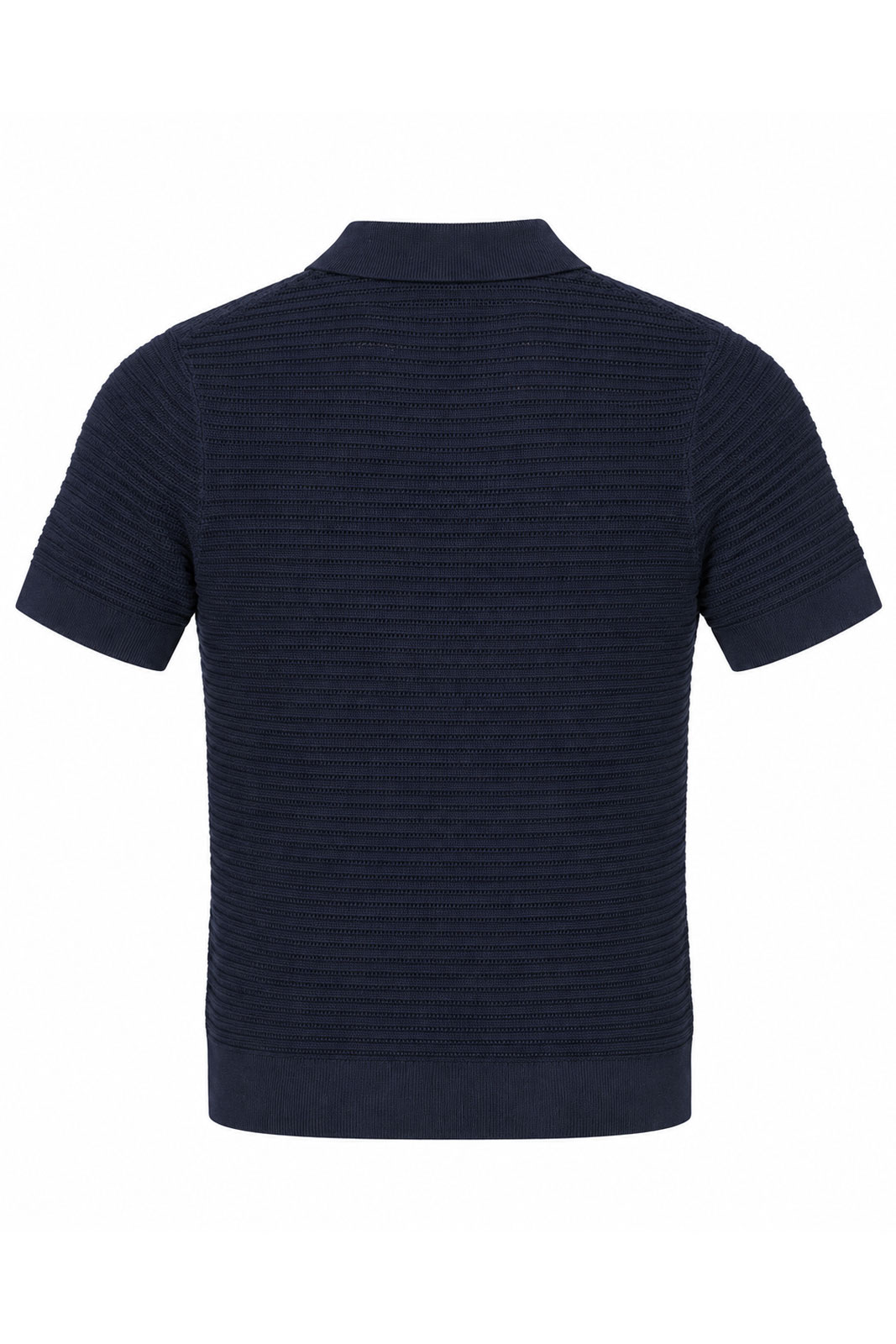 Pointelle Short Sleeve Knitted Polo