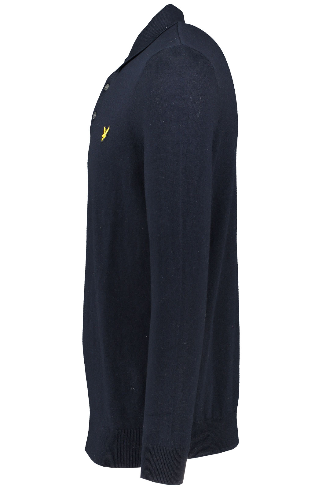 Cotton Merino Long Sleeve Knitted Polo