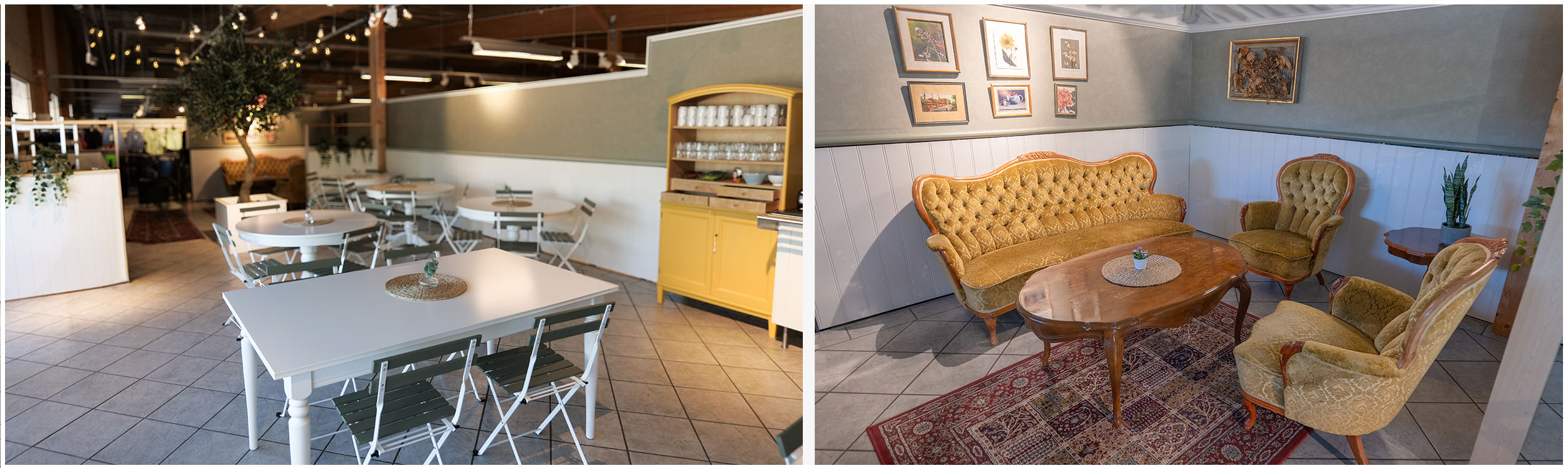 Bilder från vårt nyrenoverade café