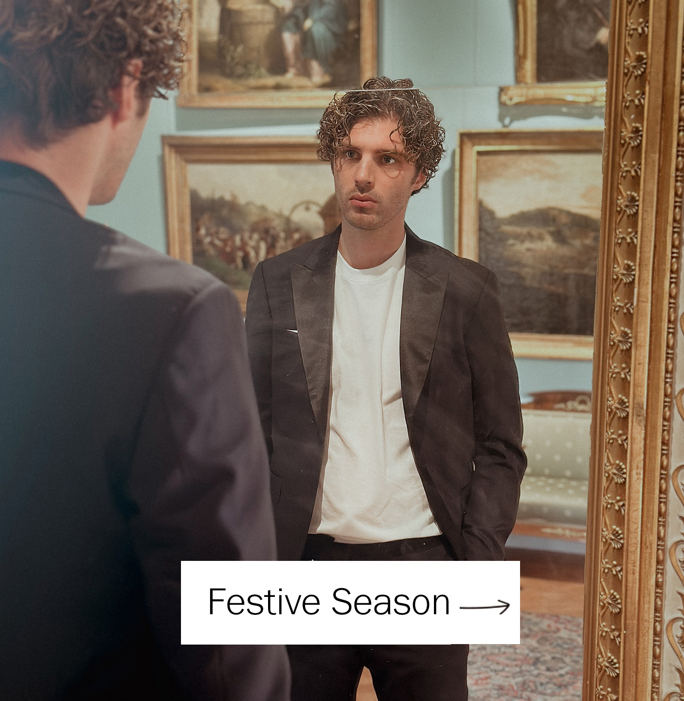 Shoppa festlooken till herr här