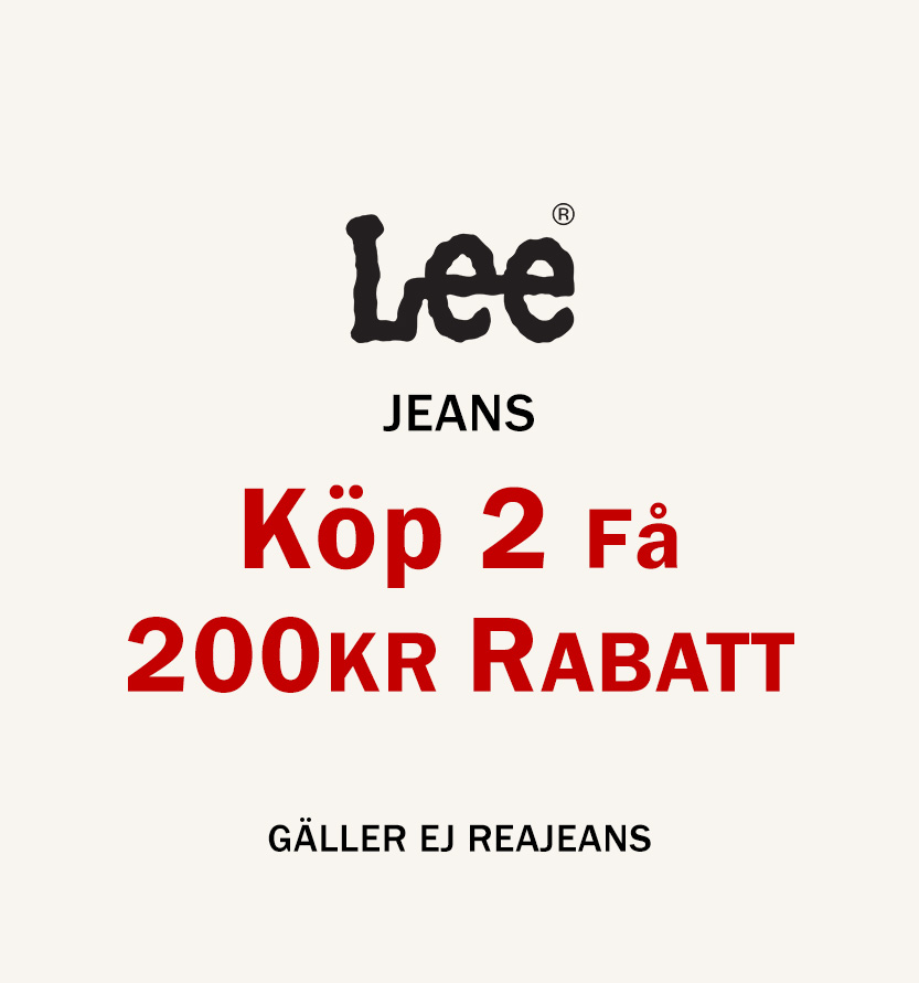 Lee - Köp två par jeans - Få 200kr rabatt