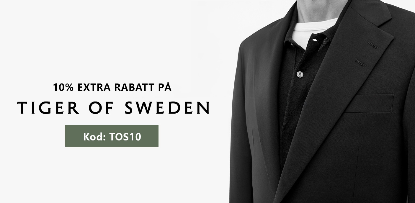 Få 10% extra rabatt på allt från Tiger of Sweden