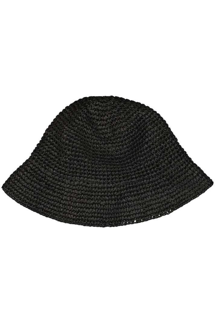 “By Malene Birger” ストローハット Black by malene birger strawieハット （By Malene Birger
