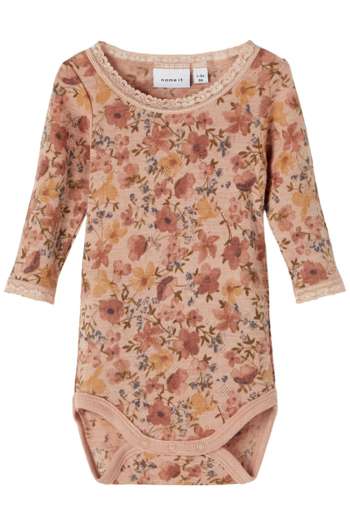Body Manches Longues Col Rond Pour Fille - Marque NAME IT - Laine Douce - 10